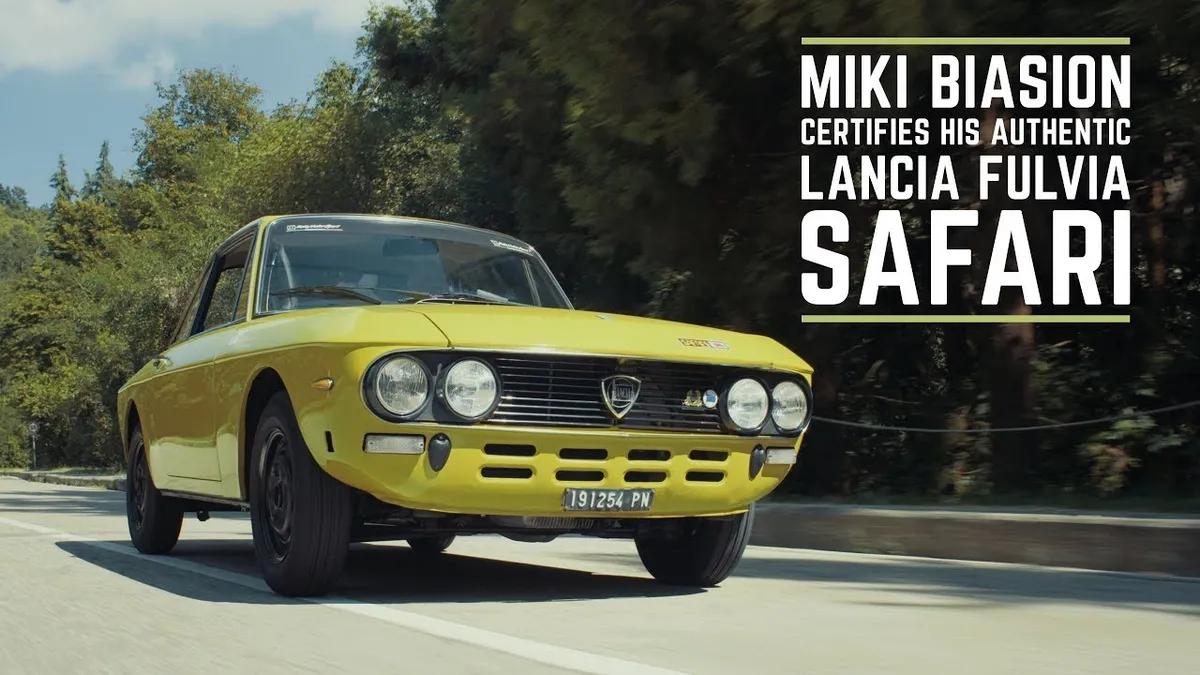 Miki Biasion and his Lancia Fulvia Safari