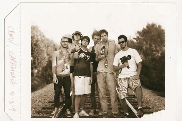 A polaroid from 2009 with the crew of friends, during a shoot in Carpinteria, California.