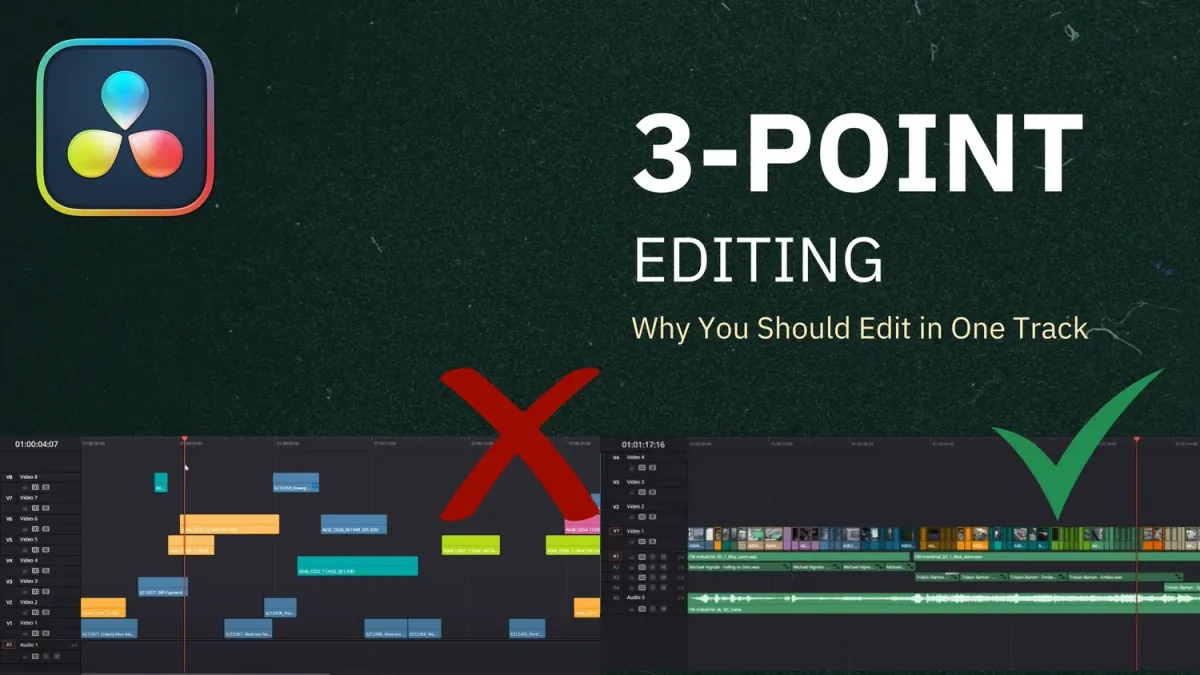 How to use the 3-Point Editing Method in DaVinci Resolve